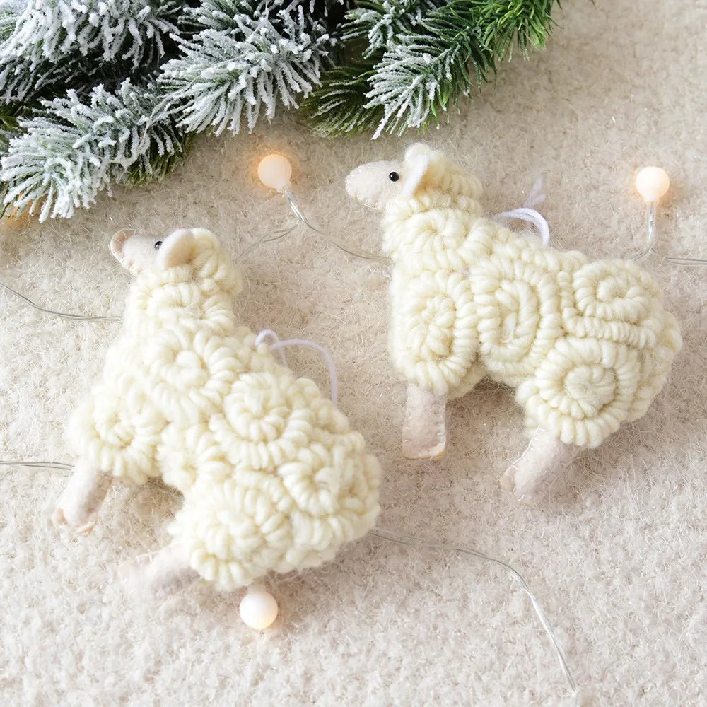 1Pcs Cute Felt Sheep Xmas Tree VelnoraUSA