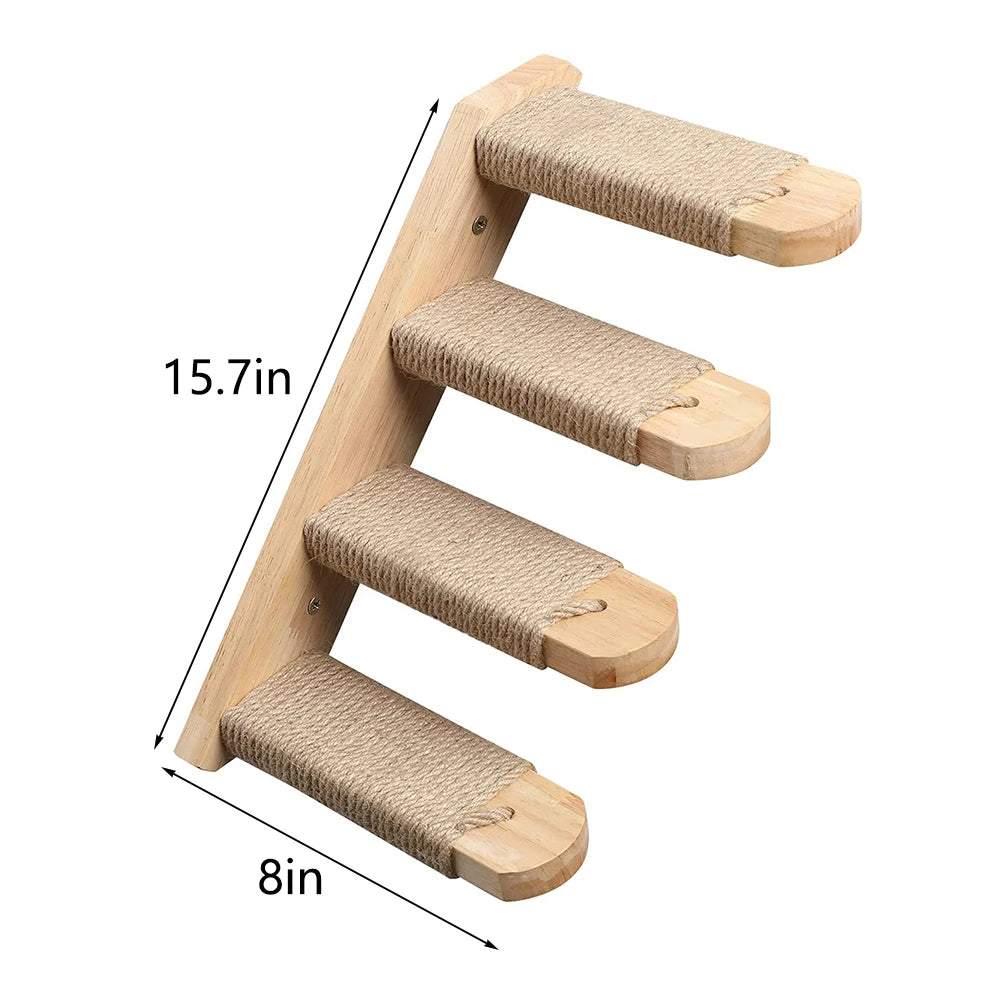 Cat Climbing Shelf Wall Mounted Four VelnoraUSA