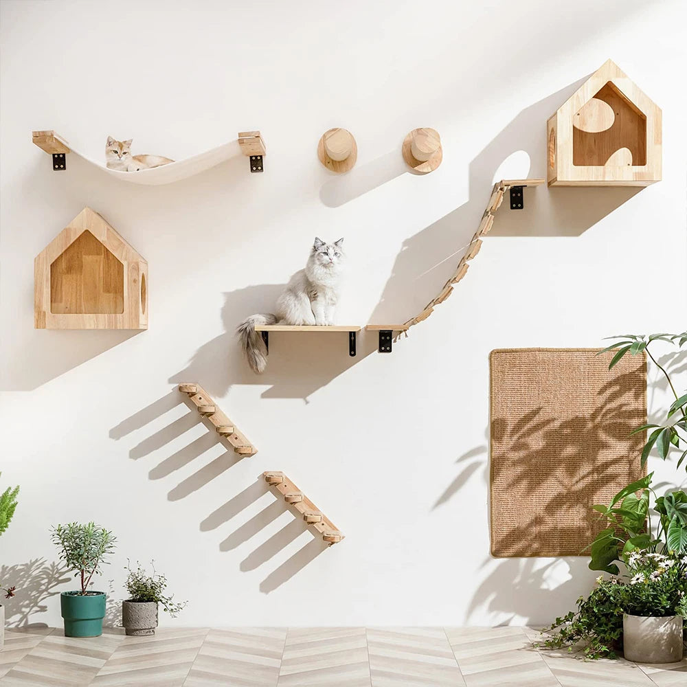 Wall Mounted Cat Climbing Shelf