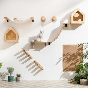 Wall Mounted Cat Climbing Shelf