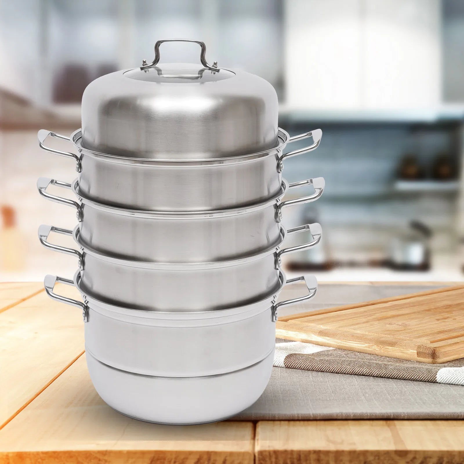 Stainless Steel 5 Tier Pot Steaming VelnoraUSA