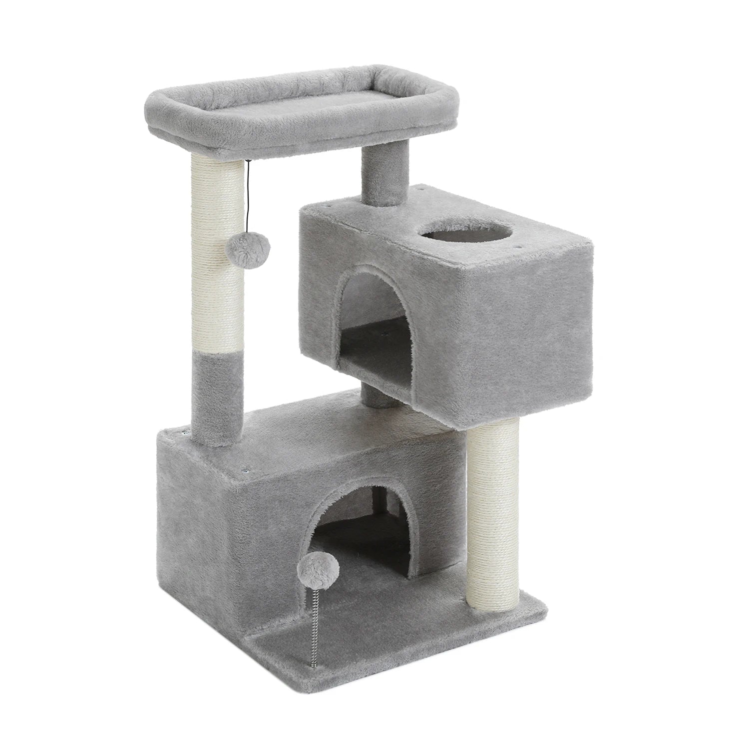 Small Cat Tree Cat Tower Natural VelnoraUSA