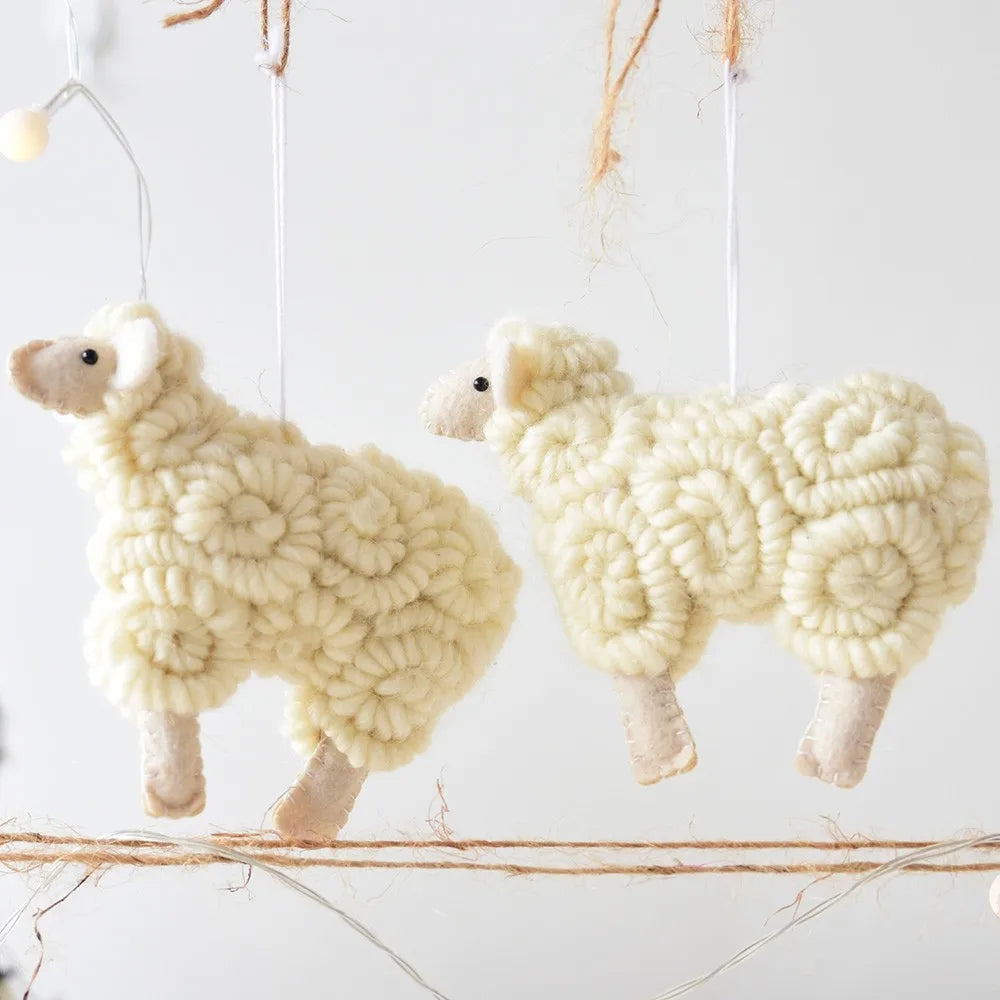 1Pcs Cute Felt Sheep Xmas Tree VelnoraUSA