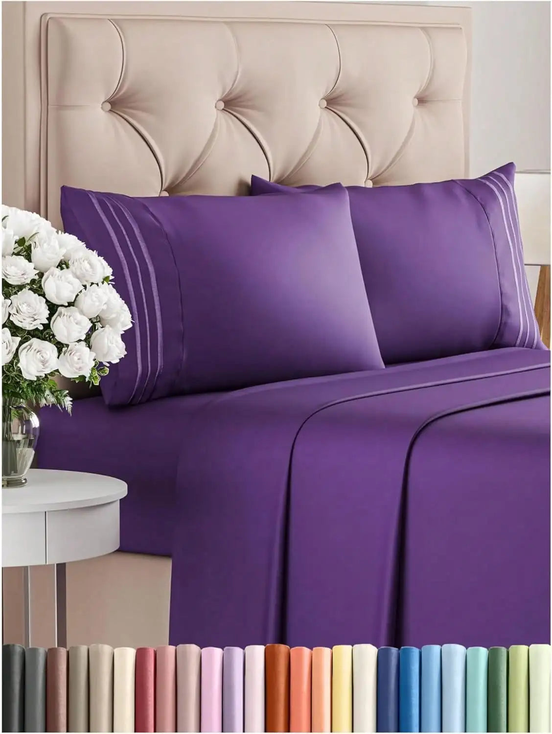 Luxury Embroidered Bedding Set VelnoraUSA