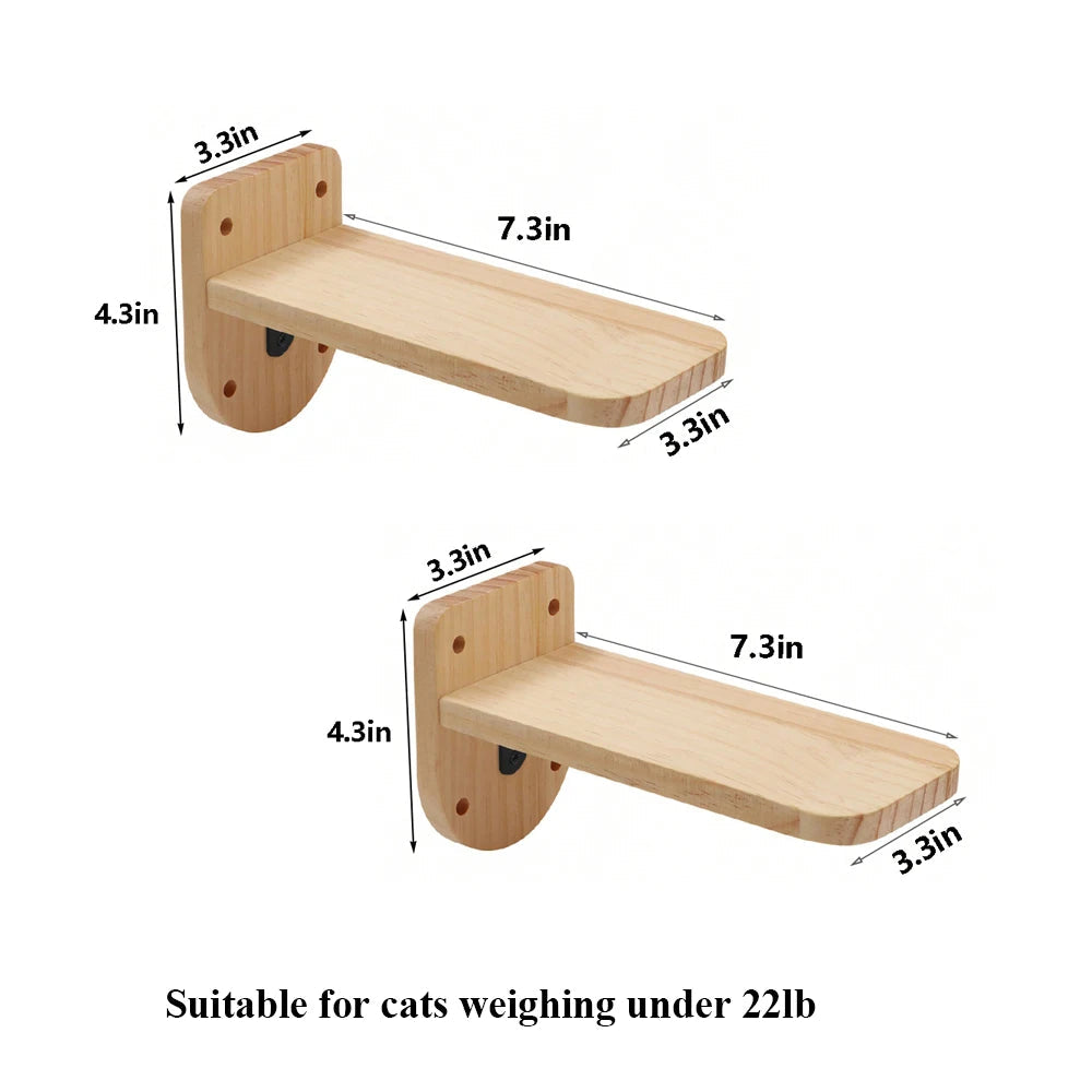 Cat Climbing Shelf Wall Mounted Four VelnoraUSA