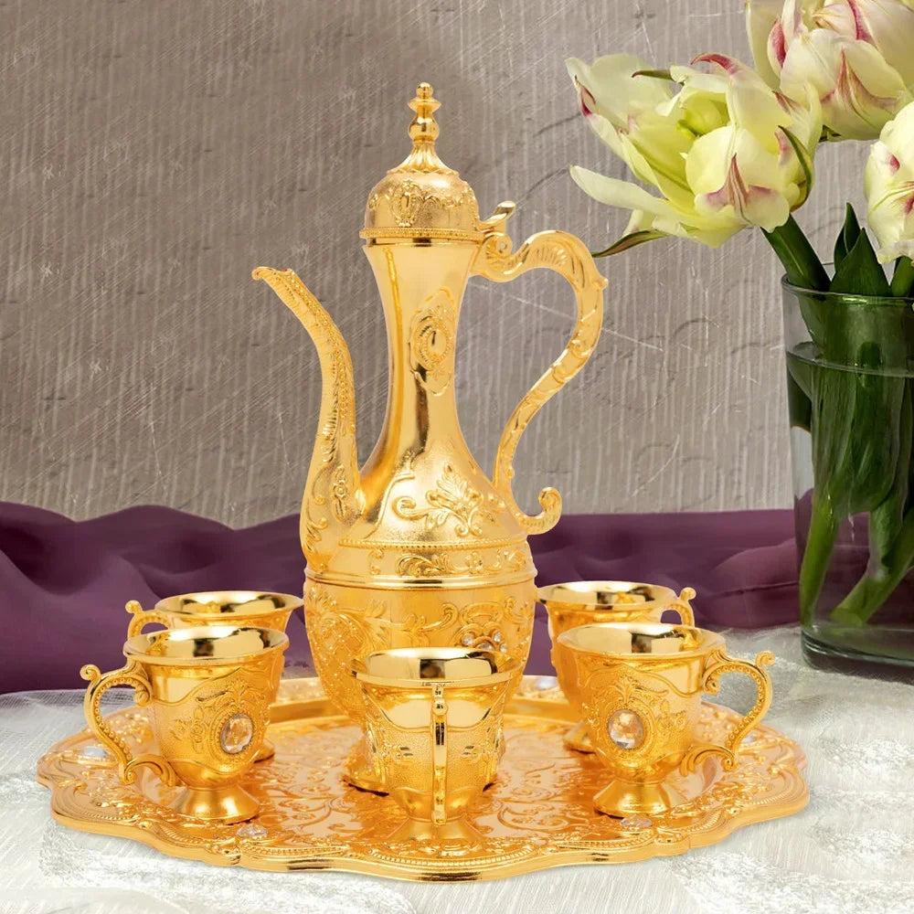 Turkish Vintage Style Coffee Pot Set VelnoraUSA