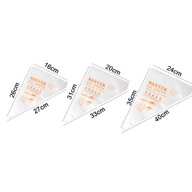 100/50/20 Pcs Disposable Pastry Bags Cake VelnoraUSA