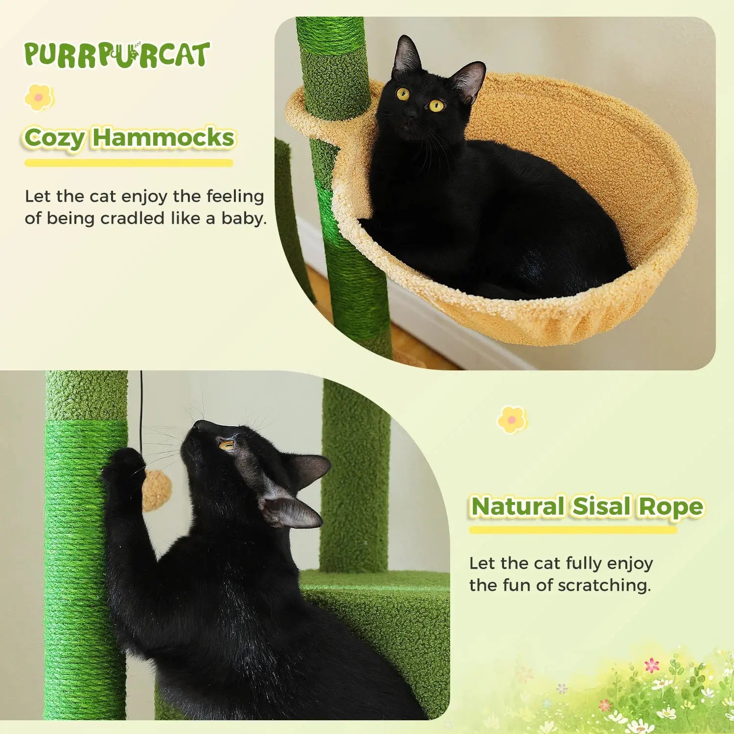 190Cm Large Cat Tree 6-Level Cat VelnoraUSA