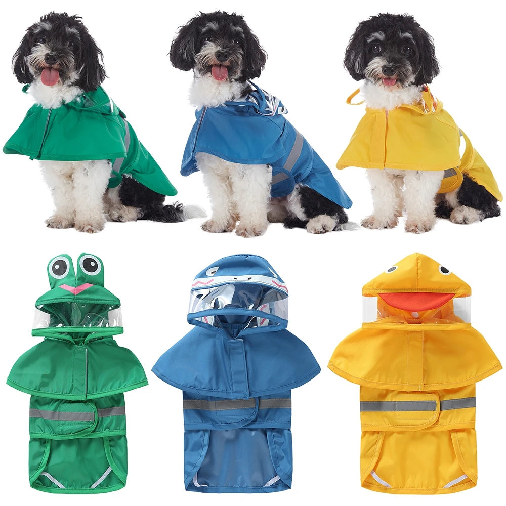 Fashionable Reflective Pet Dog Raincoat Cute VelnoraUSA