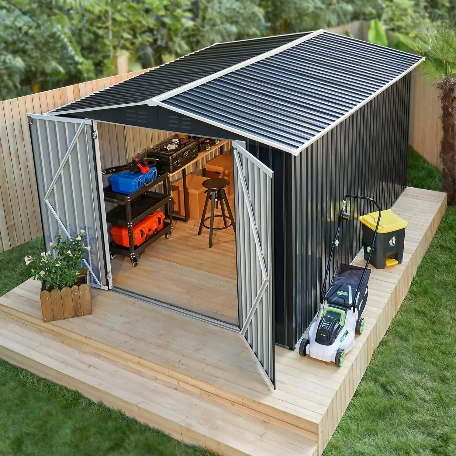 Metal Garden Storage Shed