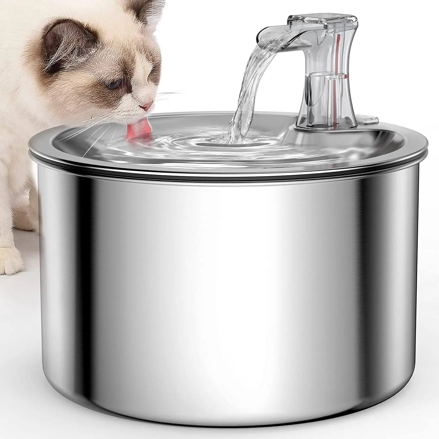 2L Fully Stainless Steel Pet Water VelnoraUSA
