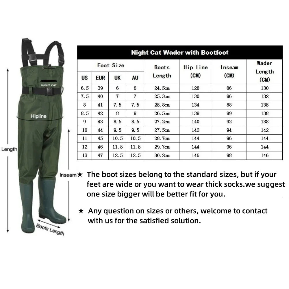Night Cat Fishing Wader