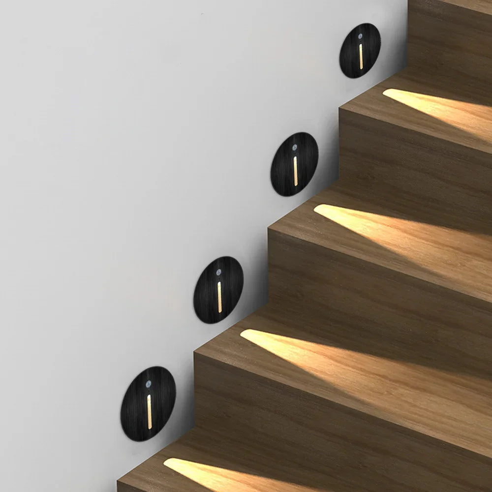 Pir Sensor Wall Lamp Embedded Step VelnoraUSA