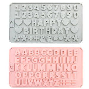 Reusable Silicone Letter and Number Molds