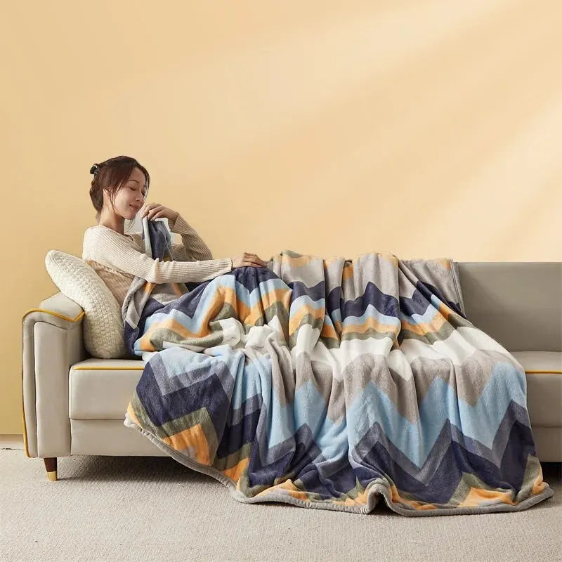 Soft Flannel Throw Blanket VelnoraUSA