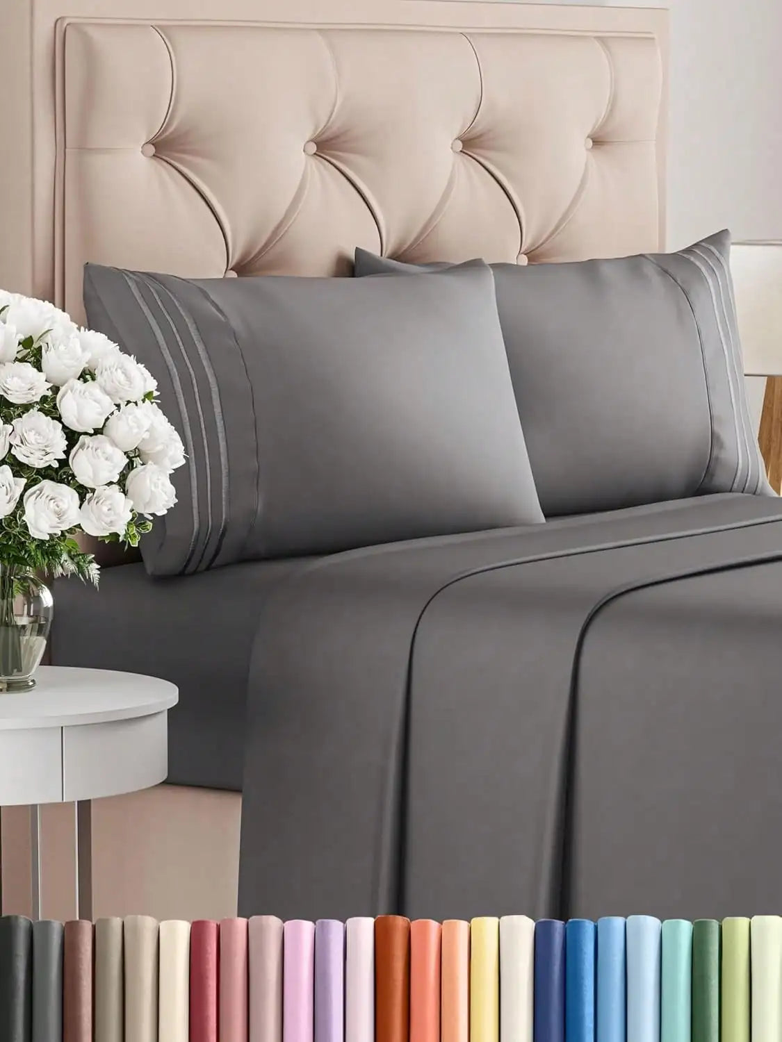 Luxury Embroidered Bedding Set VelnoraUSA