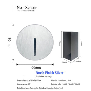 Pir Sensor Wall Lamp Embedded Step VelnoraUSA