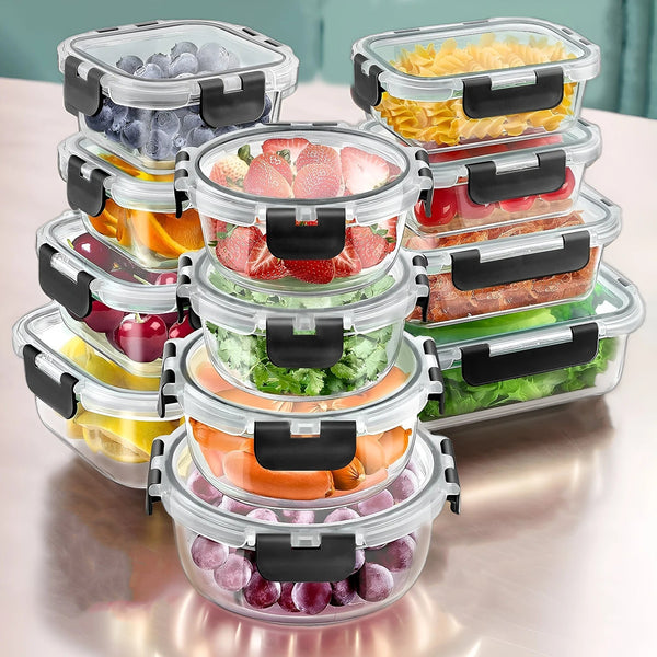 Glass Food Storage Lunch Box Set
