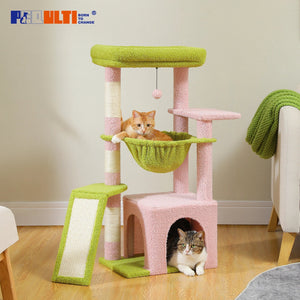 Small Cat Tree Cat Tower Natural VelnoraUSA