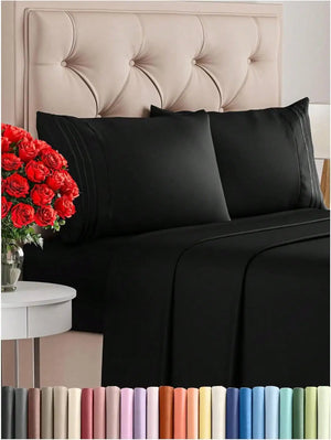 Luxury Embroidered Bedding Set VelnoraUSA